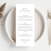 黒エレガントと白のスクリプ結婚ト メニュー