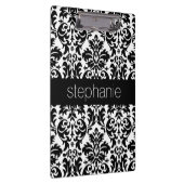 黒エレガントと白のダマスク模様 クリップボード (右)