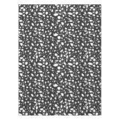 黒エレガントと白のパターン | モダン テーブルクロス (正面)