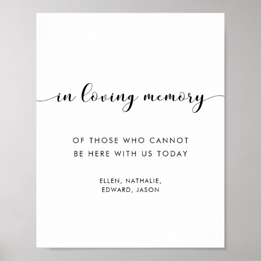 黒エレガントと白の愛するメモリ記号 ポスター (正面)