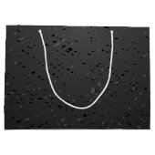 黒エレガントと白の甘いバレンタイン ラージペーパーバッグ (裏面)