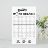 黒エレガントと白の結婚単語検索ゲーム (スタンド正面)