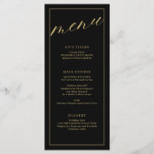 黒エレガントと白結婚のメニュー メニュー (正面)