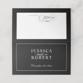 黒エレガントと白 プレイスカード (外部開封)