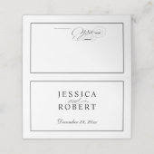 黒エレガントと白 プレイスカード (外部開封)