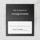 黒エレガントと白 プレイスカード (外部開封)