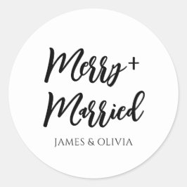 黒エレガントと白 |メリー&クリス結婚したマス ラウンドシール