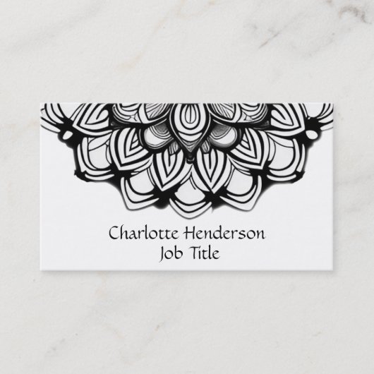 黒エレガントと白 名刺 (正面)