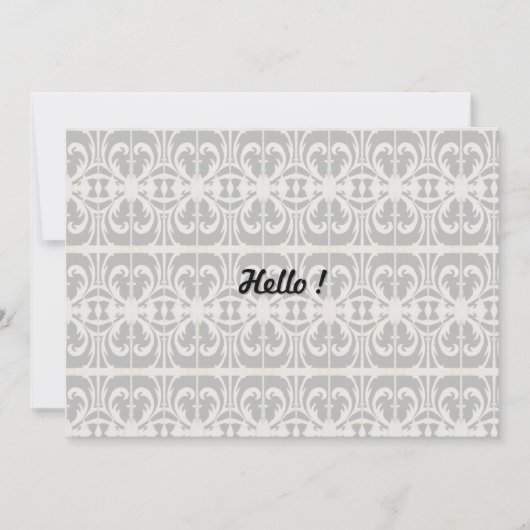 黒エレガントと白 招待状 (正面)