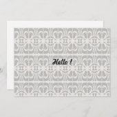 黒エレガントと白 招待状 (正面/裏面)