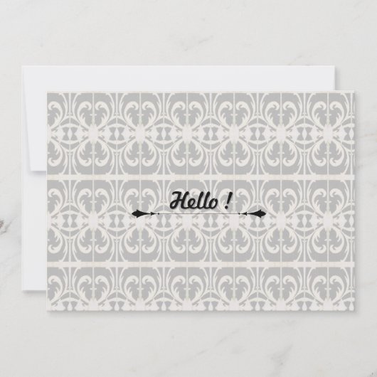 黒エレガントと白–2 招待状 (正面)