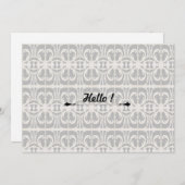 黒エレガントと白–2 招待状 (正面/裏面)