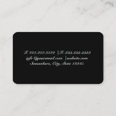 黒エレガントと赤のビジネス車のカード 名刺 (裏面)