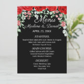 黒エレガントと赤のフローラ結婚 メニュー (スタンド正面)