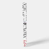 黒エレガントと赤のヨガが蓮の花を立てる Case-Mate iPhoneケース (裏面 / 左)