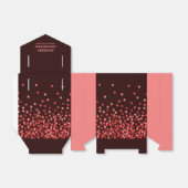 黒エレガントと赤の紙吹雪 フェイバーボックス (折り畳みなし)