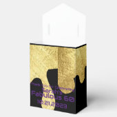 黒エレガントと金ゴールドありがとう誕生日 フェイバーボックス (オープン)