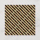 黒エレガントと金ゴールドが新年を迎える スクエア名刺 (裏面)