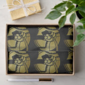 黒エレガントと金ゴールドのアールデコ 薄葉紙 (ギフト)