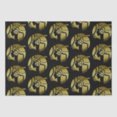 黒エレガントと金ゴールドのアールデコ 薄葉紙 (正面)