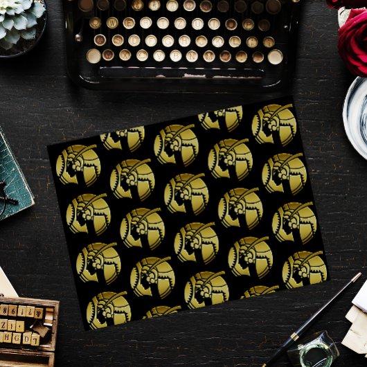 黒エレガントと金ゴールドのアールデコ 薄葉紙