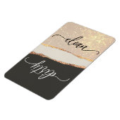 黒エレガントと金ゴールドのクリーン/ダーティ食洗機 マグネット (左側)