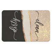 黒エレガントと金ゴールドのクリーン/ダーティ食洗機 マグネット (横)