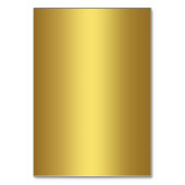 黒エレガントと金ゴールドのシーティングカード テーブルナンバー (裏面)