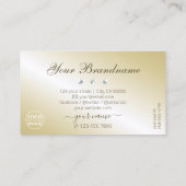 黒エレガントと金ゴールドのダイヤきらめくンのロゴ追加 名刺 (裏面)