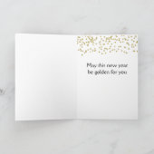 黒エレガントと金ゴールドのダイヤモンドパターン シーズンカード (内部)