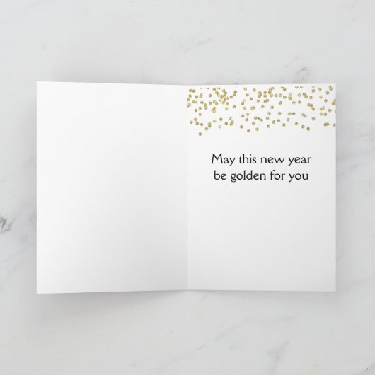 黒エレガントと金ゴールドのダイヤモンドパターン シーズンカード (内部)