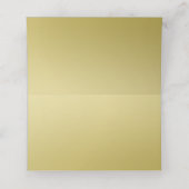 黒エレガントと金ゴールドのハートが栄え結婚る プレイスカード (内部開封)