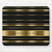 黒エレガントと金ゴールドのパタストライプーン