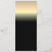 黒エレガントと金ゴールドのメ結婚ニュー メニュー (裏面)