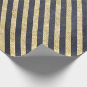 黒エレガントと金ゴールドの包装紙 ラッピングペーパー (角)