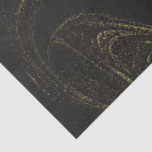 黒エレガントと金ゴールドの大理石ティッシュペーパー 薄葉紙 (詳細)