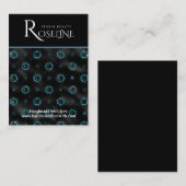 黒エレガントと金ゴールドの太陽の月のジュエリー表示 名刺 (正面/裏面)