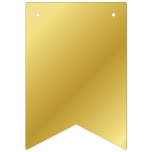 黒エレガントと金ゴールドの点々のある誕生日パーティー バンティングフラッグ (第1の旗)