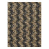 黒エレガントと金ゴールドの紙吹雪グリッターパーティー テーブルクロス (正面)