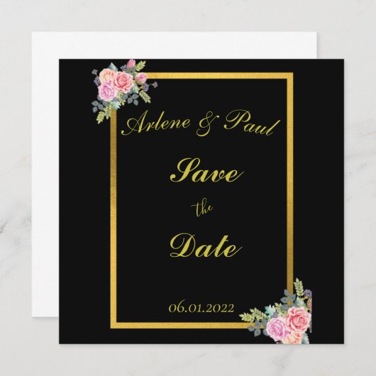 黒エレガントと金ゴールドカード (正面/裏面)