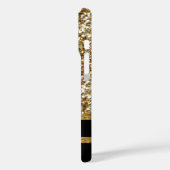 黒エレガントと金ゴールドグリッター Case-Mate iPhoneケース (裏面 / 左)