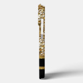 黒エレガントと金ゴールドグリッター Case-Mate iPhoneケース (裏面 / 左)