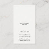 黒エレガントと金ゴールドストライプのクールモダン 名刺 (裏面)