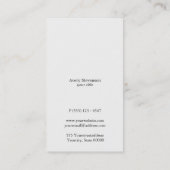 黒エレガントと金ゴールドストライプのクールモダン 名刺 (裏面)