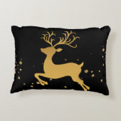 黒エレガントと金ゴールドルドルフ アクセントクッション (裏面)