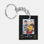 黒エレガントと金ゴールド最高のの叔父 キーホルダー (正面左)