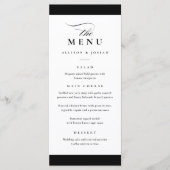 黒エレガントと金ゴールド結婚の メニュー (正面)