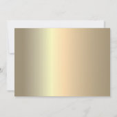 黒エレガントと金ゴールド50誕生日 招待状 (裏面)