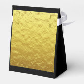 黒エレガントと金ゴールド50th Any Age誕生日 フェイバーボックス (裏面サイド)