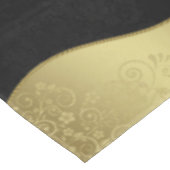 黒エレガントと金ゴールド テーブルクロス (アングル)